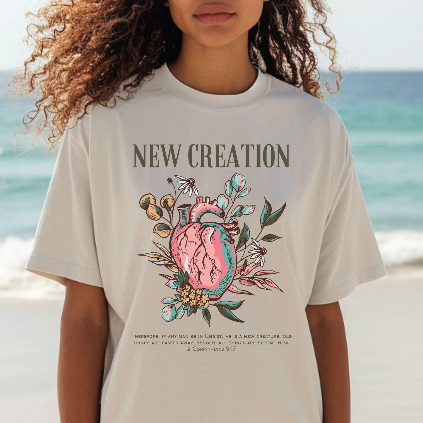 "A New Creation"-Women's Cute Christian Shirt