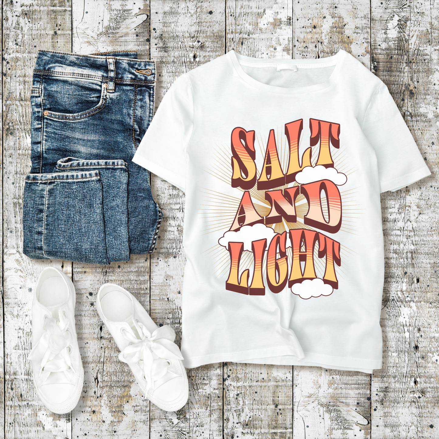 womens salt and light christian tee