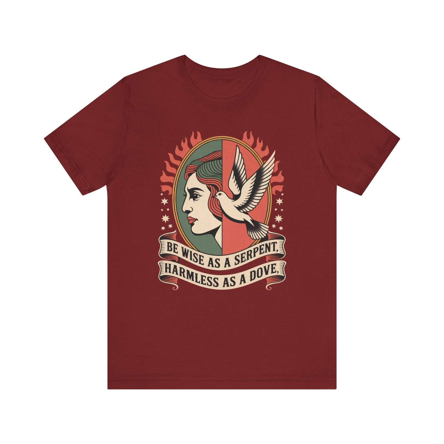 Be Wise As A Serpent- Traditional Tattoo Inspired T-Shirt
