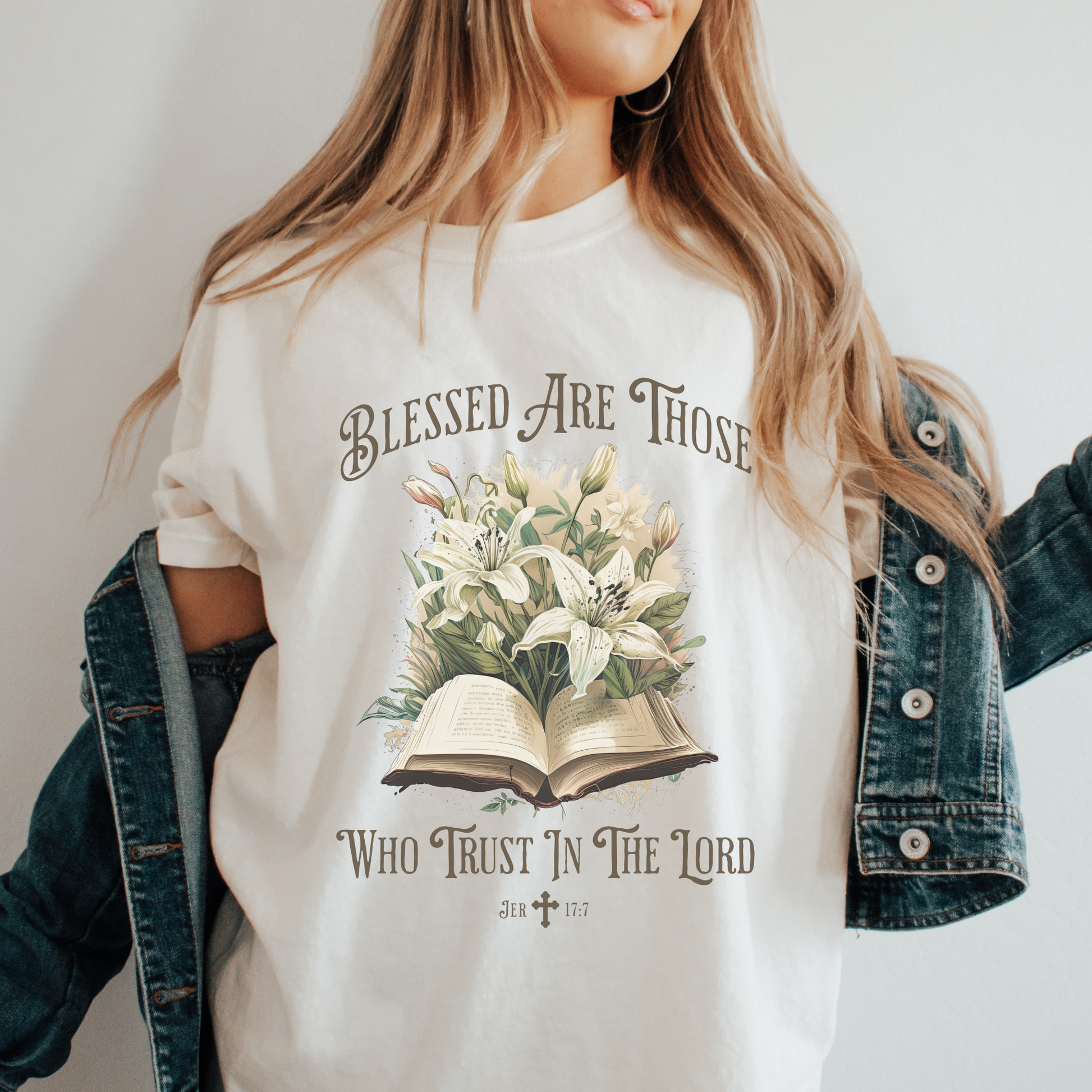 womens modern christian clothing trust the lord shirt
