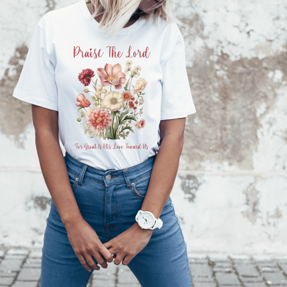 Womens modern christian clothing praise the lord shirt
