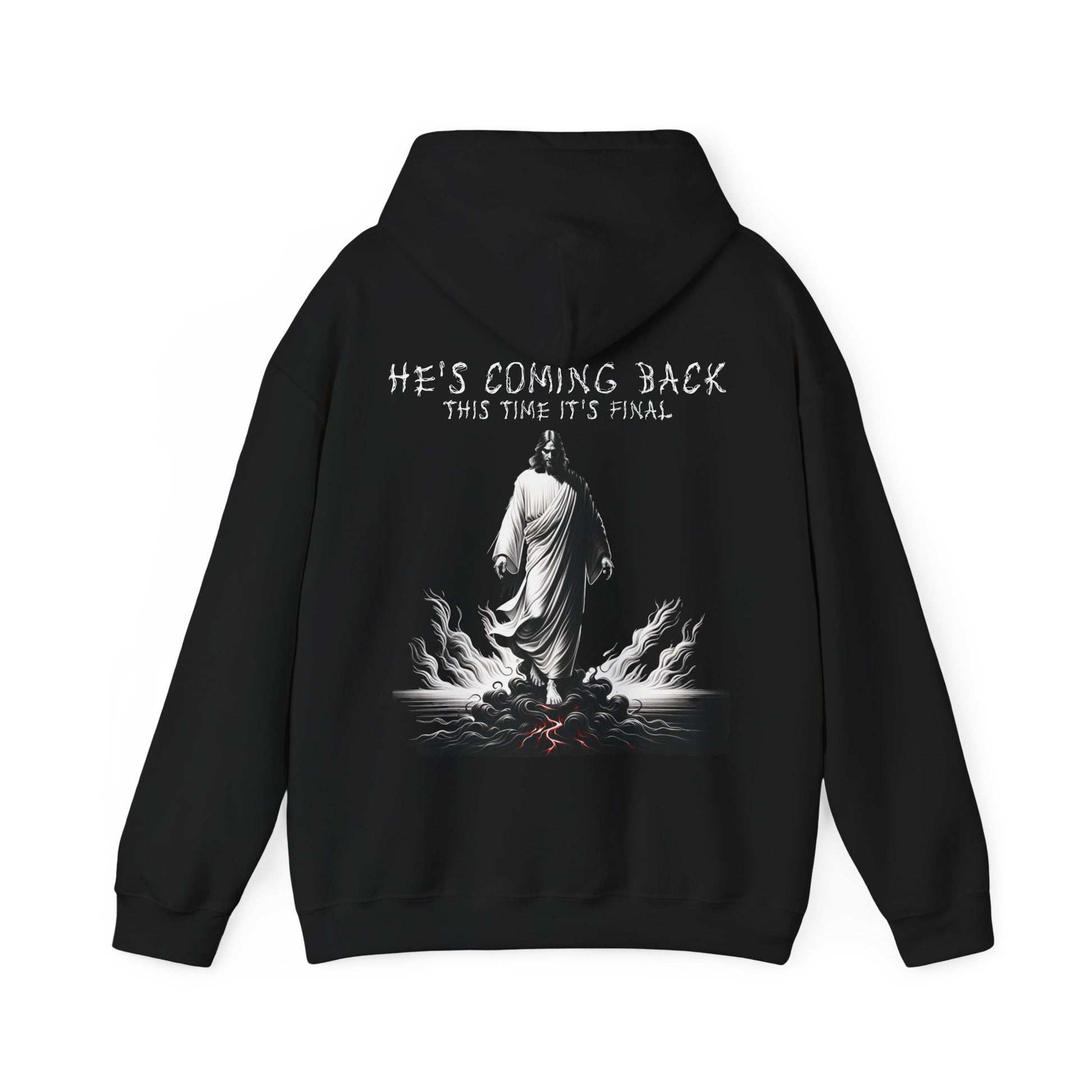back image of a alternative christian hoodie with Jesus graphic