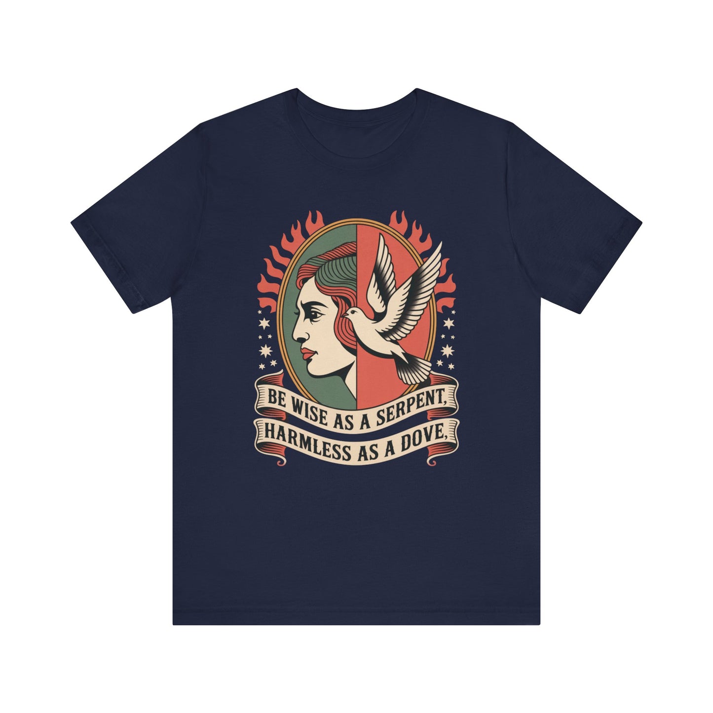 Be Wise As A Serpent- Traditional Tattoo Inspired T-Shirt