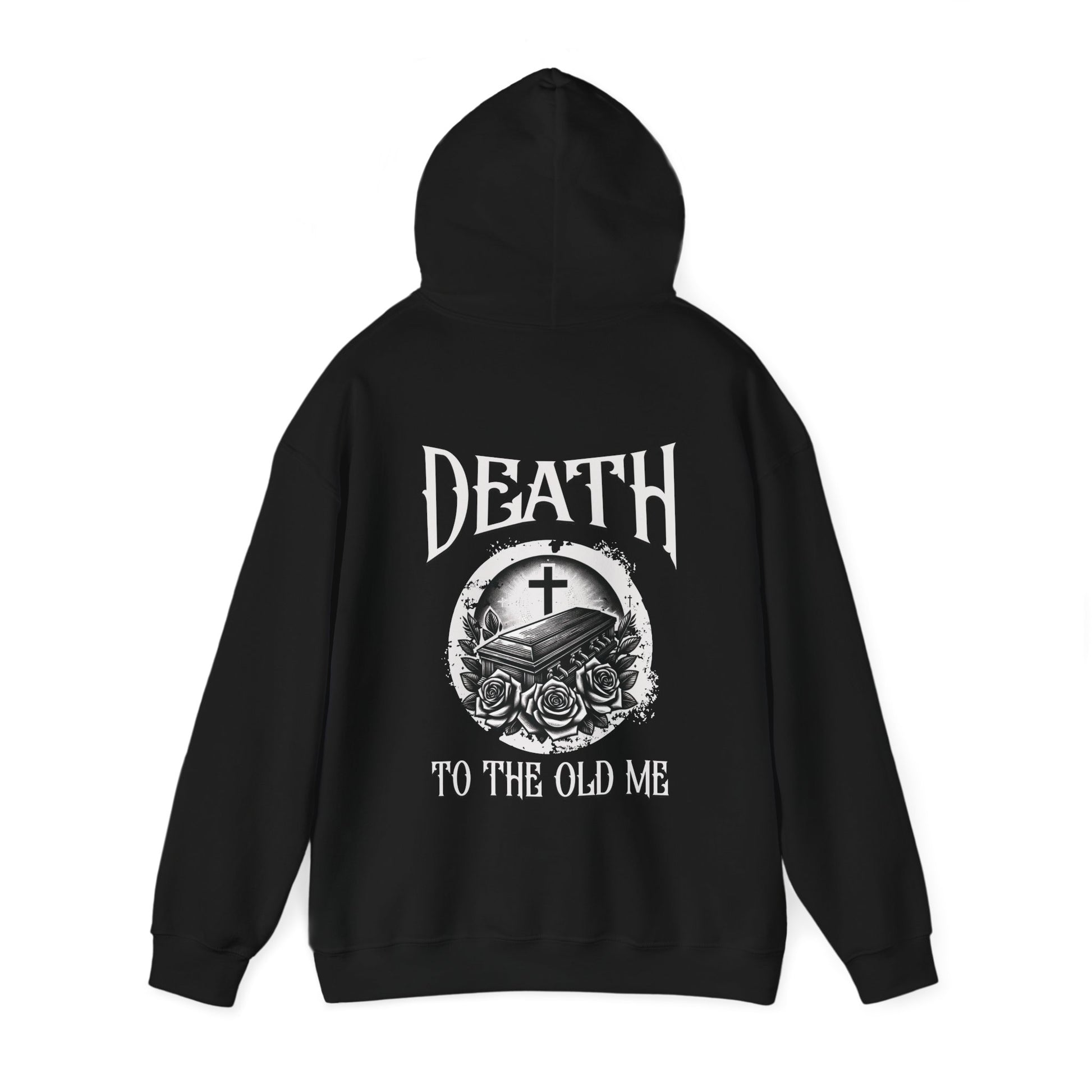 urban christian hoodie, black hooded sweatshirt, death to the old me