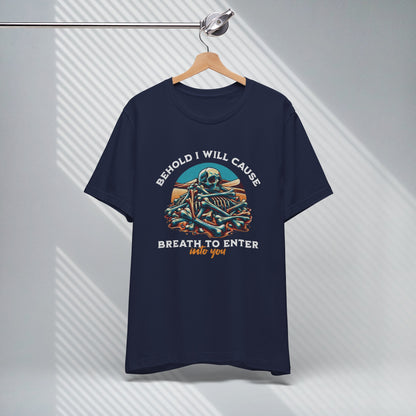 Men's Christian Streetwear Graphic T-Shirt, Ezekiel 37:5