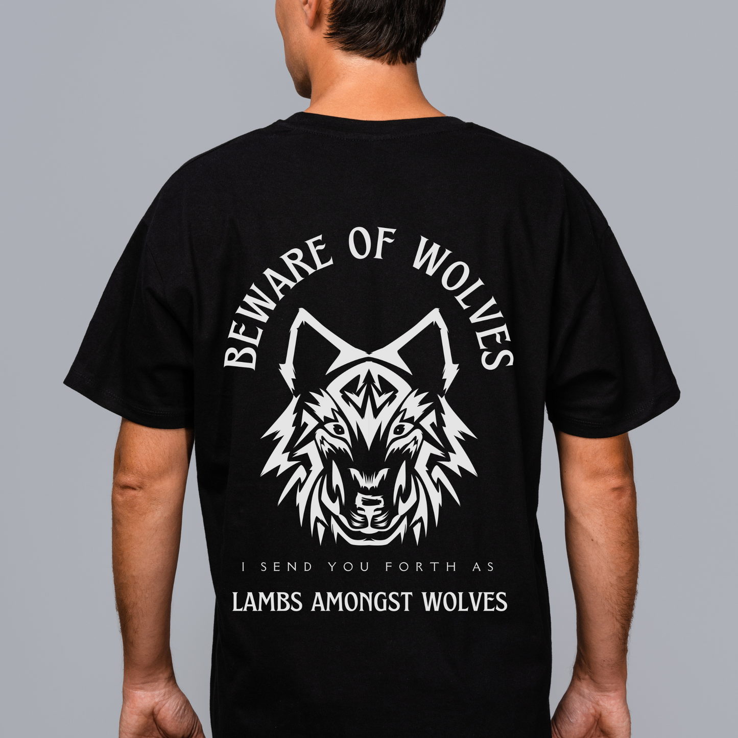Beware Of Wolves Men's Christian streetwear clothing