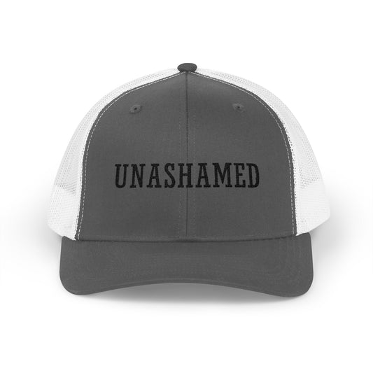not ashamed christian trucker hat