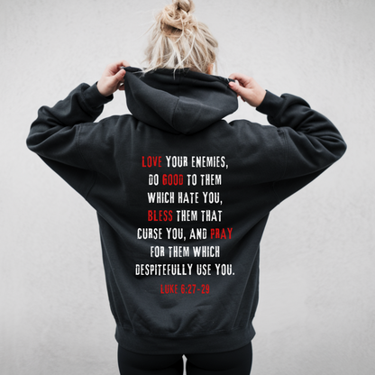 alternative christian hoodie love your enemies