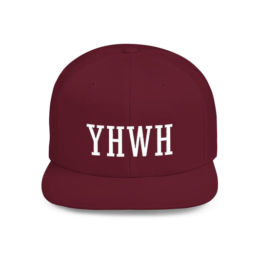 YHWH flat bill snapback hat