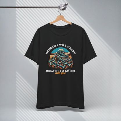 Men's Christian Streetwear Graphic T-Shirt, Ezekiel 37:5