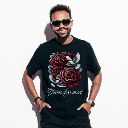 transformed christian shirt in black christian streetwear for men