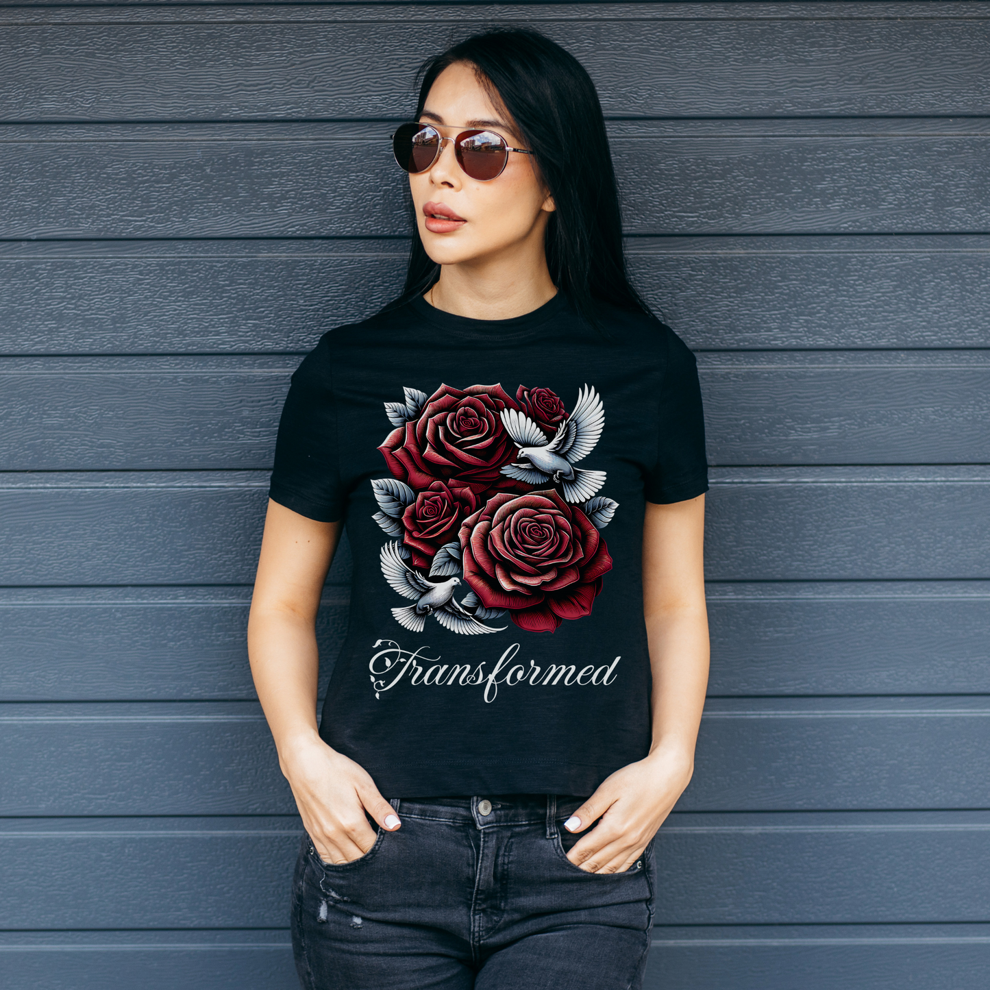 woman wearing alt christian clothing