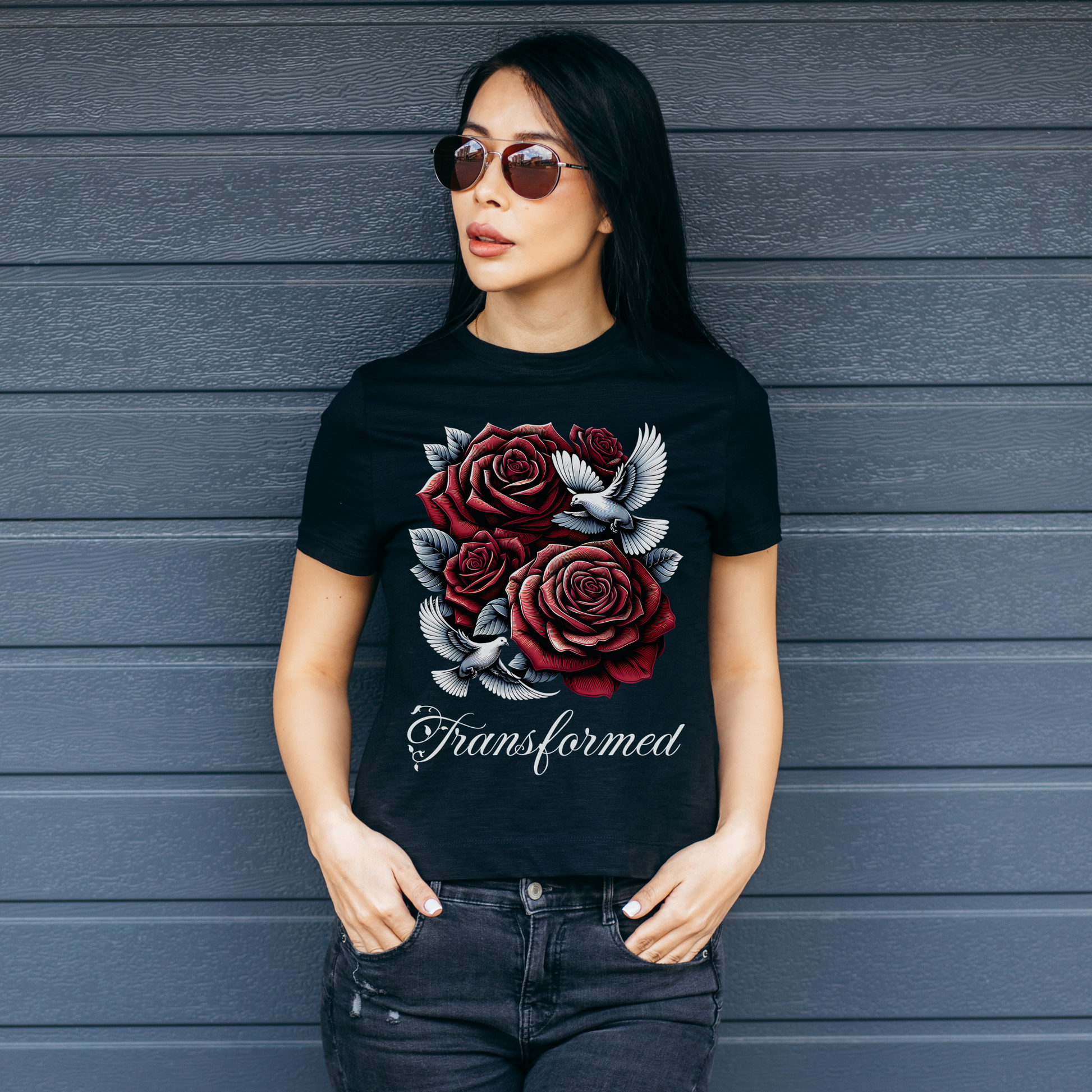 woman wearing alt christian clothing