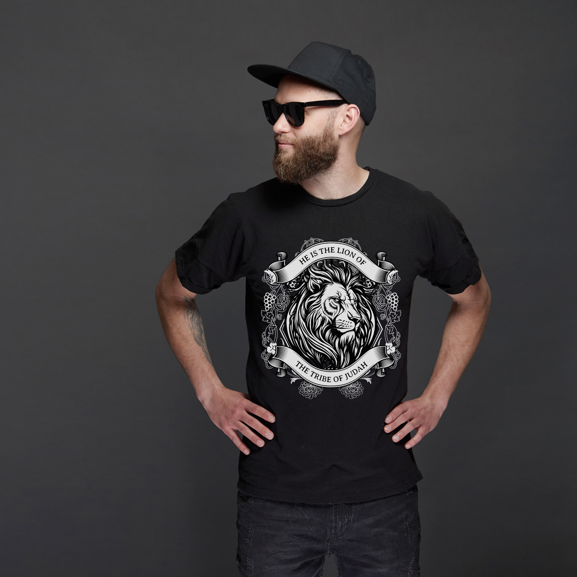 mens jesus shirt, mens lion of judah apparel