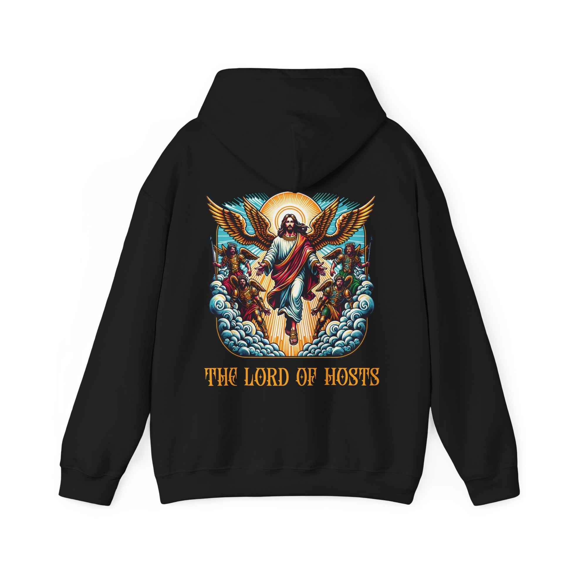 back of cool christian hoodie with graphic