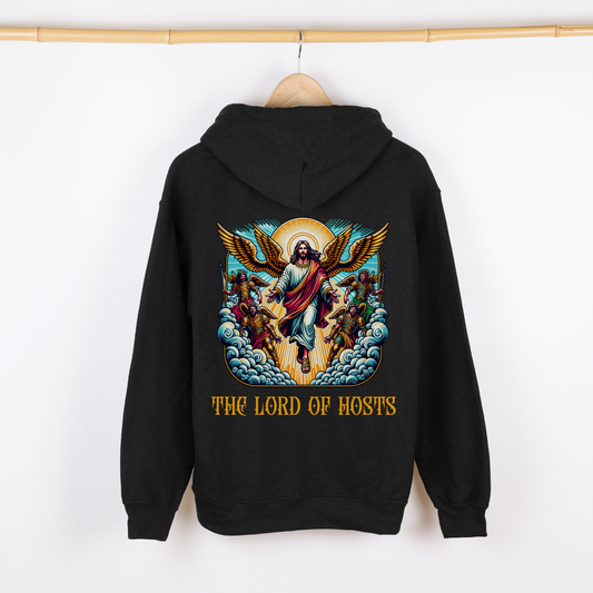 black alternative christian hoodie the lord of hosts, jesus hoodie, angels hoodie