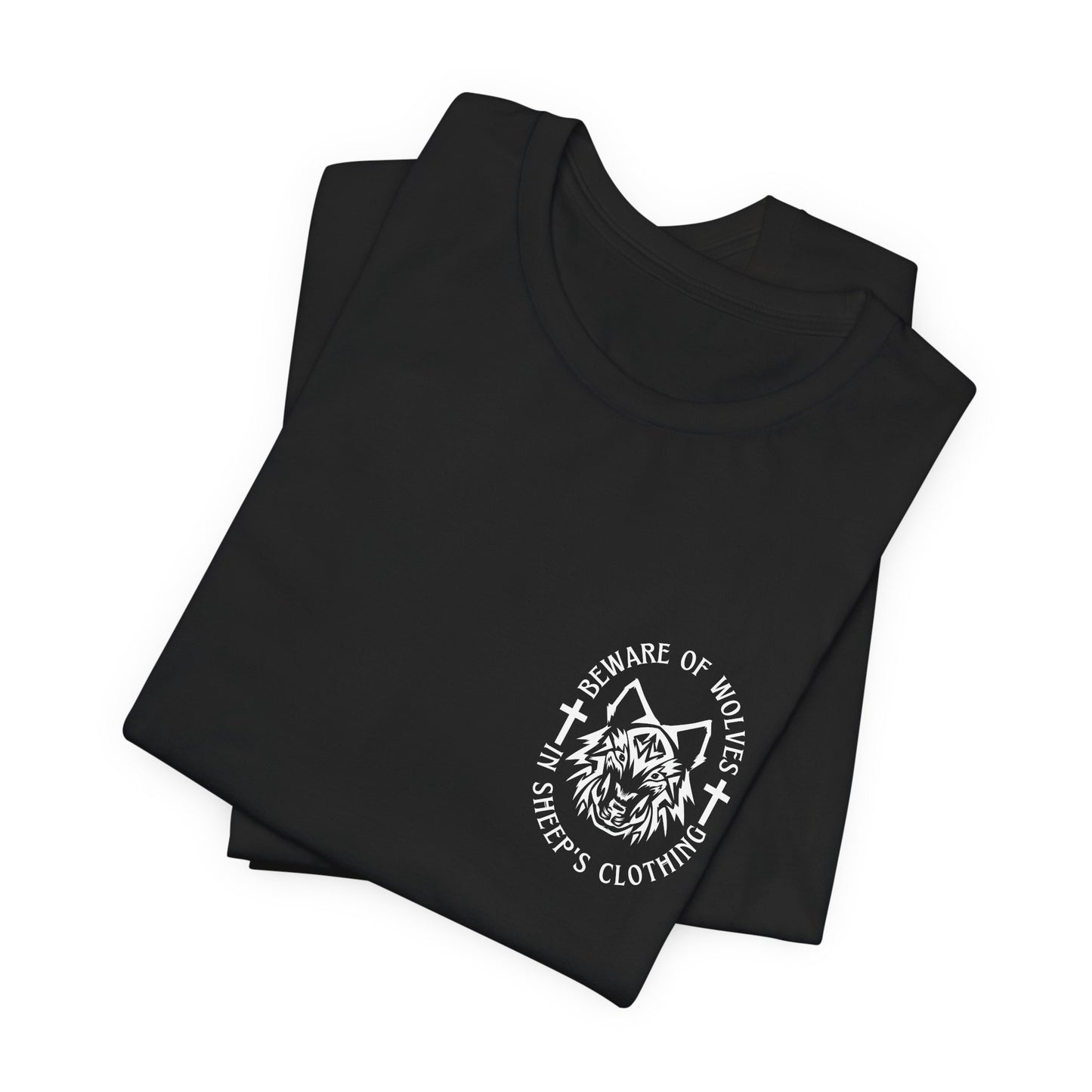 Beware Of Wolves-Men's Christian Streetwear Graphic Tshirt