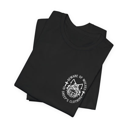 Beware Of Wolves-Men's Christian Streetwear Graphic Tshirt