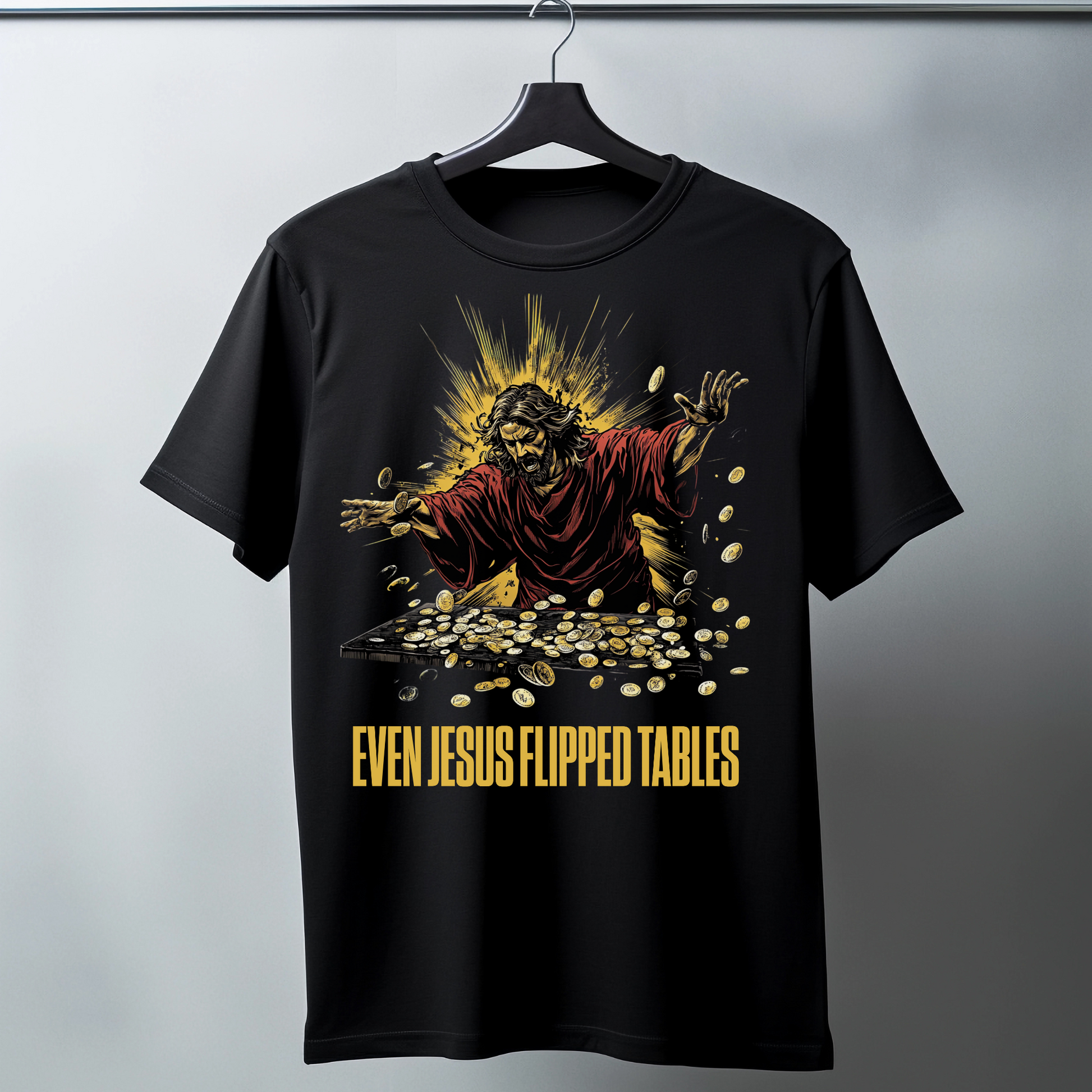 comic book graphic christian tshirt