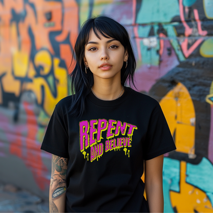 unisex alt christian clothing repent and believe