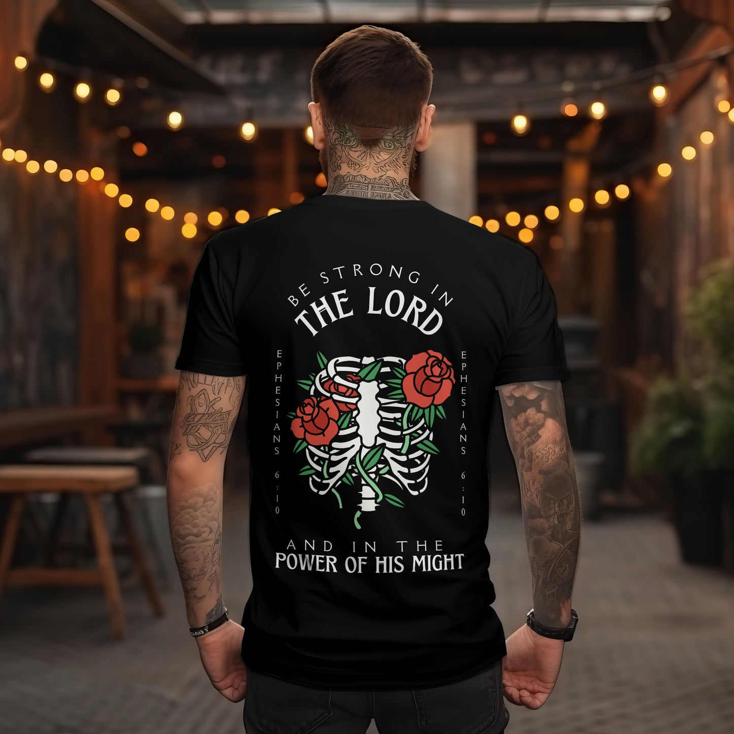 "Be Strong In The Lord" Men's Alternative Christian T-Shirt