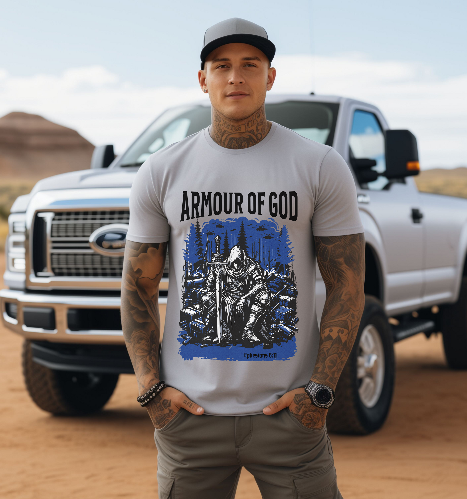 Armour Of God Ephesians 6:11 Men's Christian Graphic Tshirt