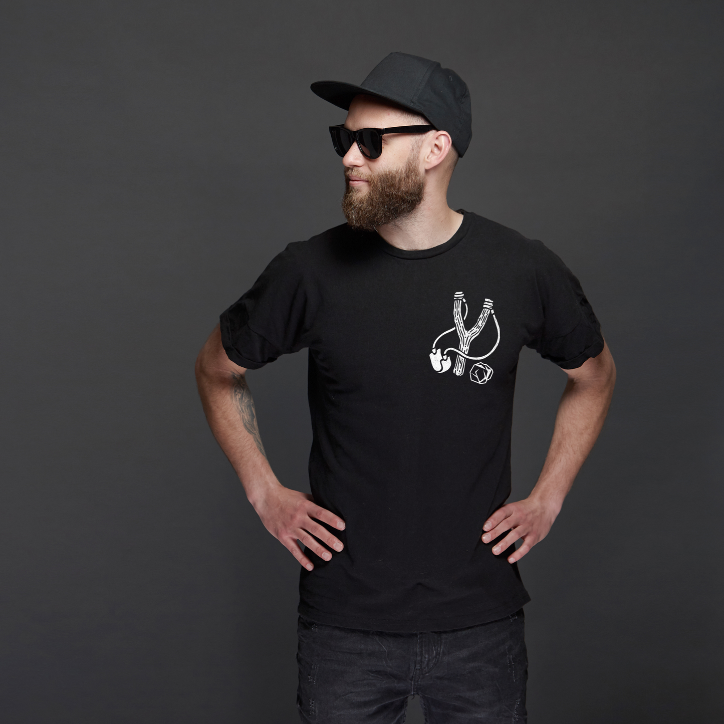 Defeat Your Giants-Men's Christian T-Shirt
