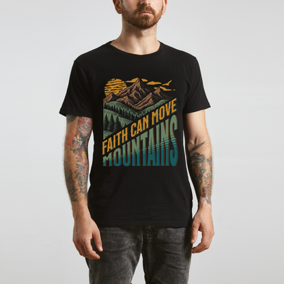 Unisex Faith Can Move Mountains Christian T-Shirt