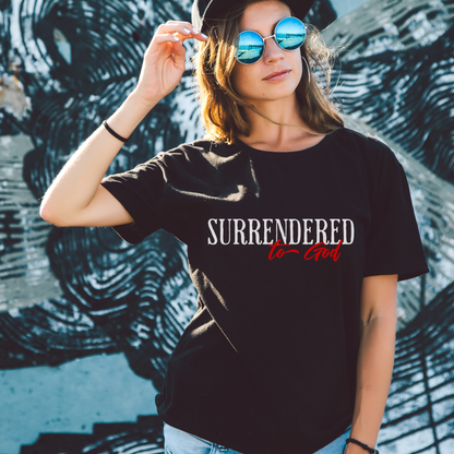 Surrendered To God-Christian Streetwear Tee