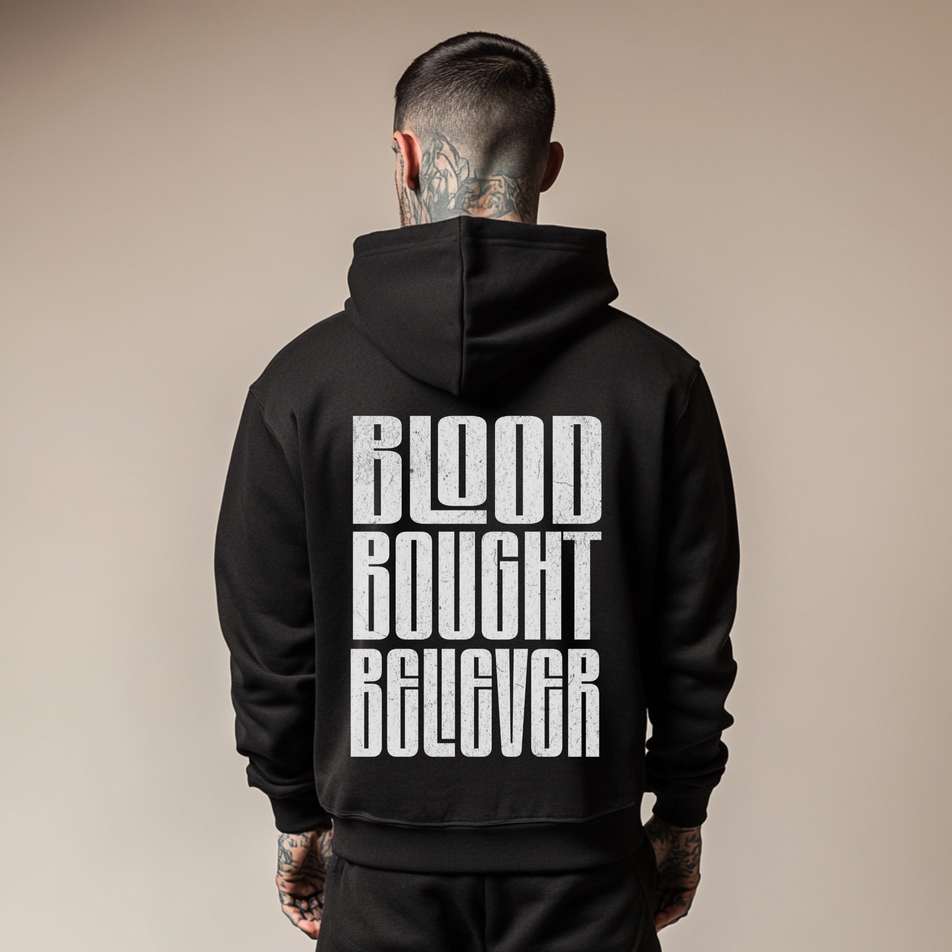 blood bought believer christian streetwear hoodie