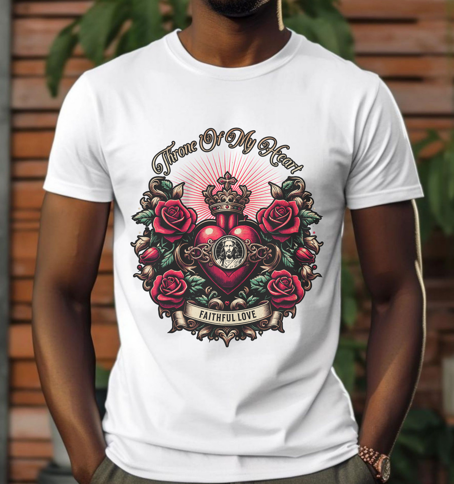 Throne Of My Heart-Christian Tattoo Jesus Shirt