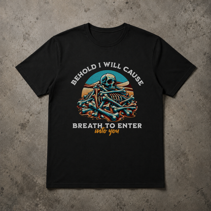 Ezekiel 37:5 Christian Streetwear Graphic T-Shirt