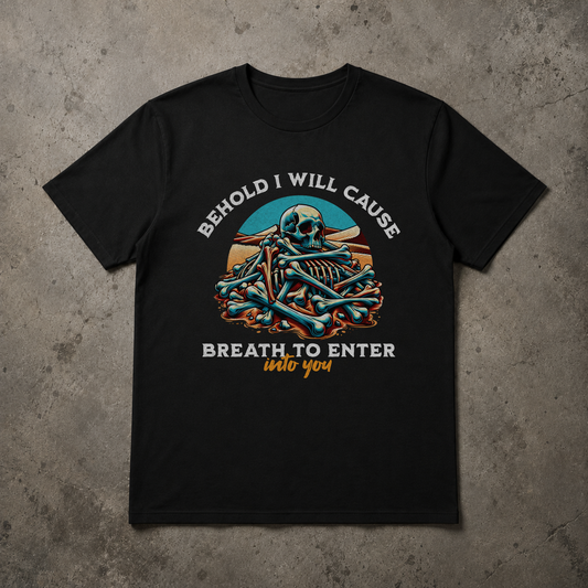 Ezekiel 37:5 Christian Streetwear Graphic T-Shirt