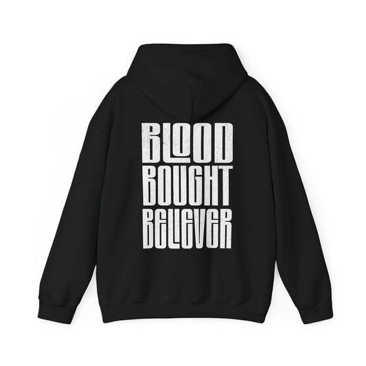 Unisex 'Blood Bought Believer' Alternative Christian Streetwear Hoodie