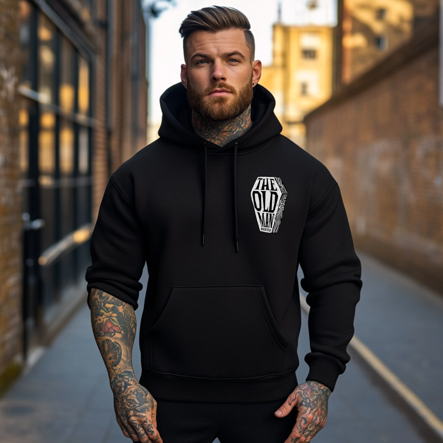 Death To The Old Me Unisex Heavy Blend™ Hoodie - Alternative Christian Streetwear