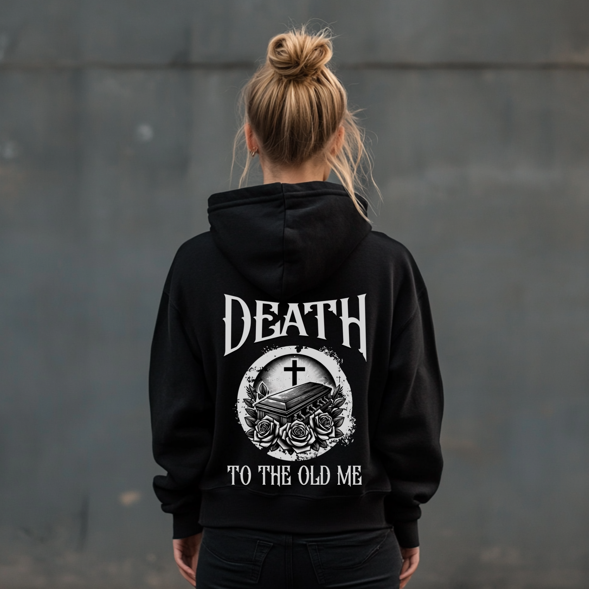 Death To The Old Me Unisex Heavy Blend™ Hoodie - Alternative Christian Streetwear