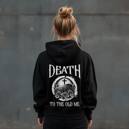Death To The Old Me Unisex Heavy Blend™ Hoodie - Alternative Christian Streetwear