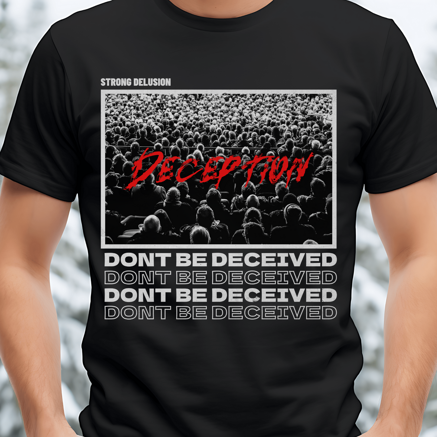 Dont Be Deceived Men's Alternative Christian Streetwear T-shirt