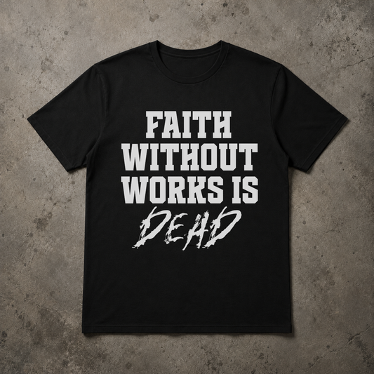 Faith Without Works Is Dead-Christian Streetwear T-Shirt