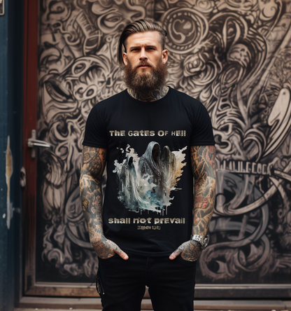 Gates Of Hell Shall Not Prevail, Men's Christian Graphic T-Shirt
