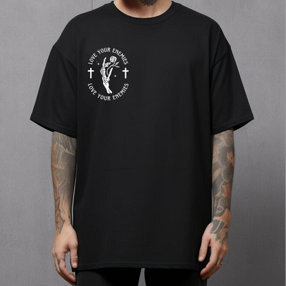 love your enemies christian streetwear mens alternative christian tshirt