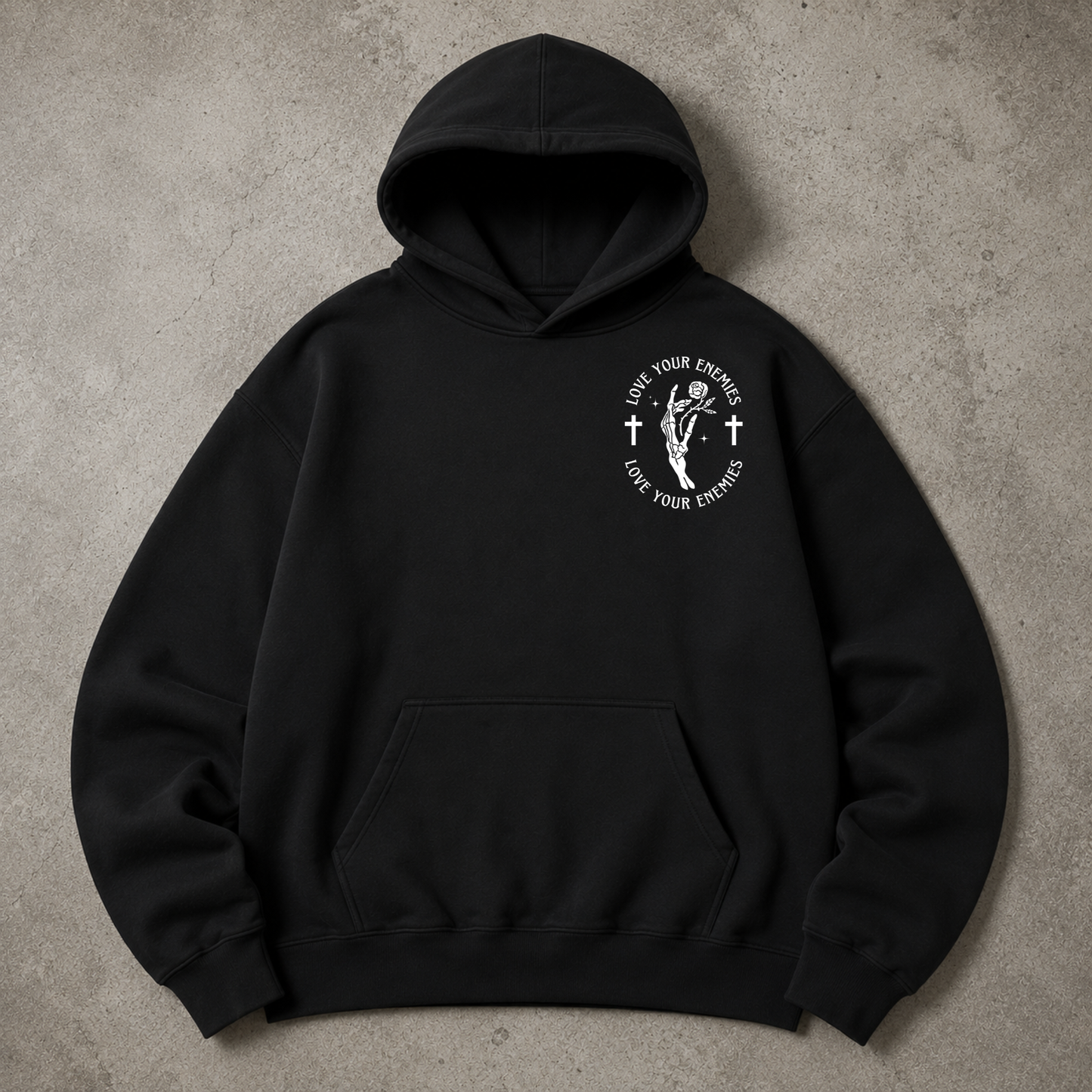Love Your Enemies Hoodie - Alternative Christian Streetwear