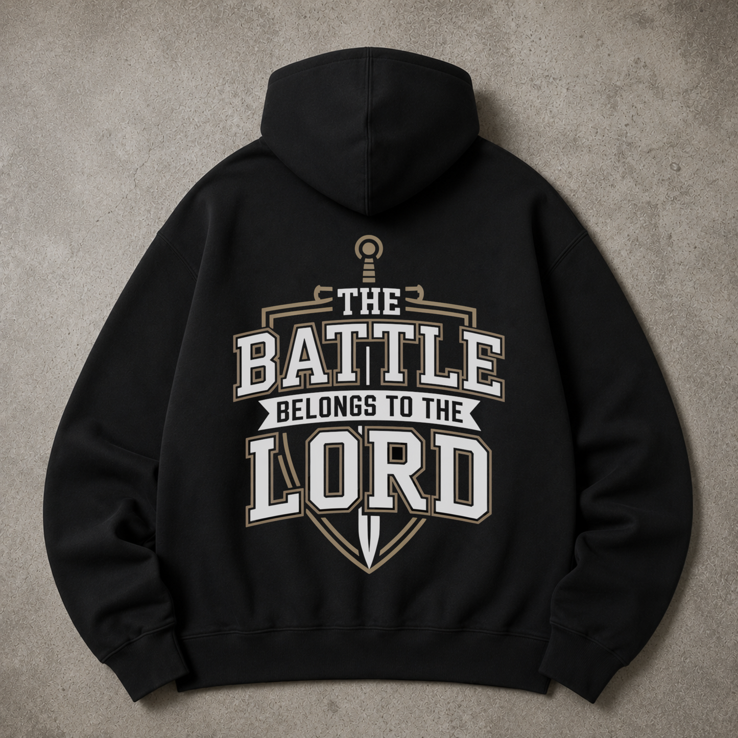 The Battle Belongs To The Lord - Christian Hoodie